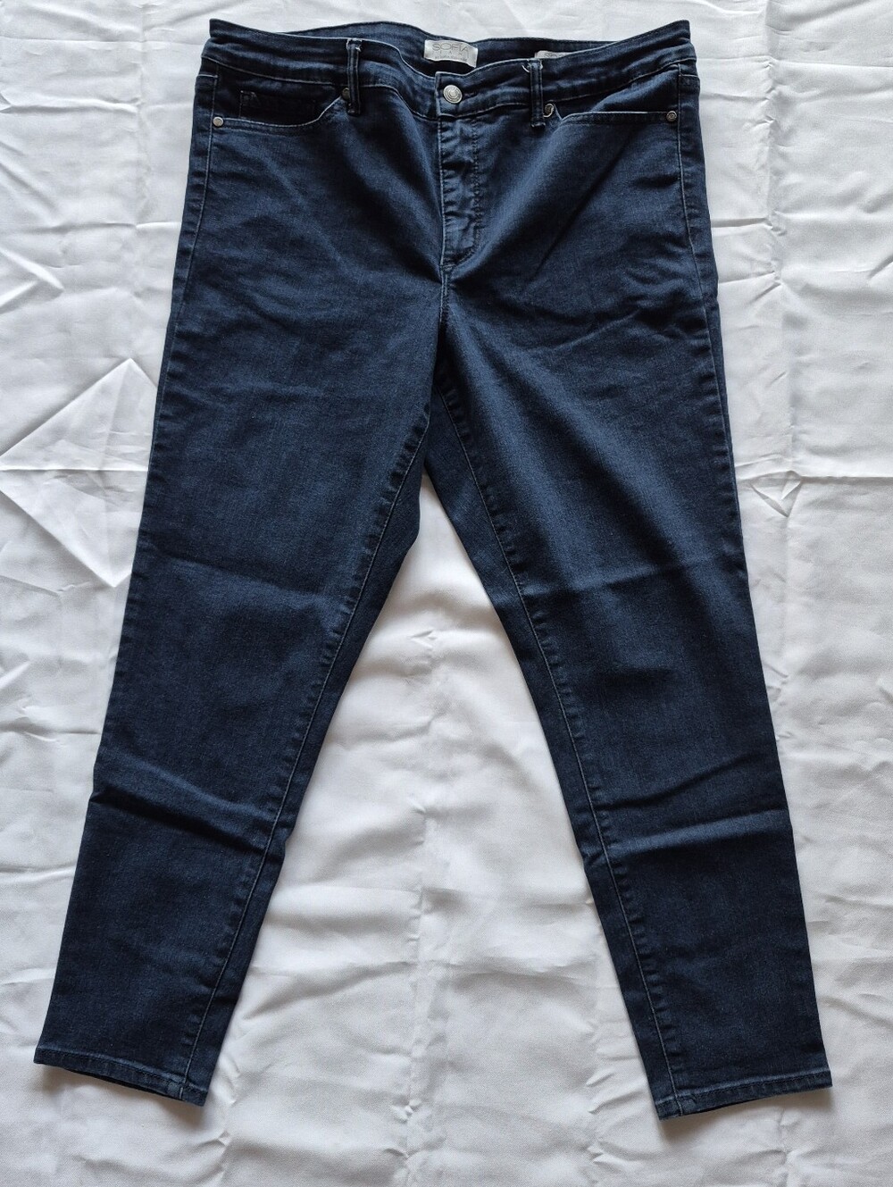 Sofia by Sofia Vergara Dark Blue Skinny Ankle Jeans Dark Wash